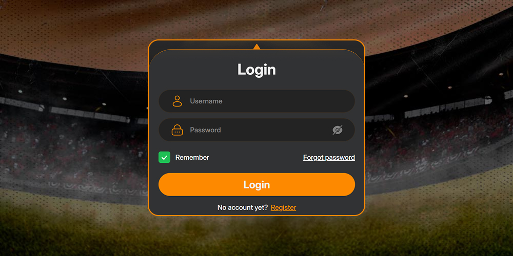 Inputting your account credentials.