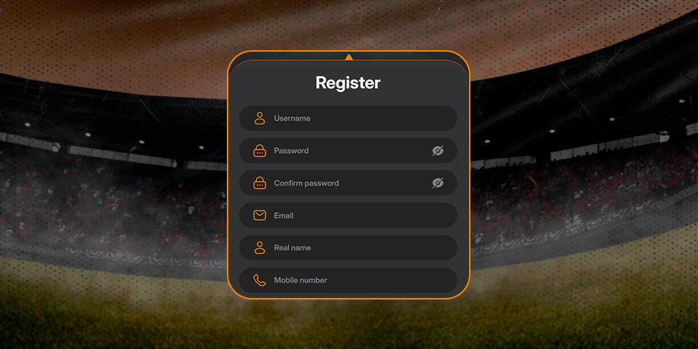 Entering your registration details.