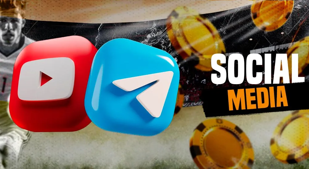 Quick links to the platform's official social media profiles.